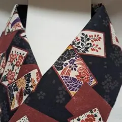 花札半襟　半衿　ハンドメイド　　桐　菊　桜　紅葉　仕付けしやすい芯付きA