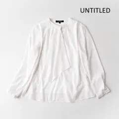 UNTITLED アンタイトル 洗える ボウタイ風 ブラウス 1 白のサムネイル