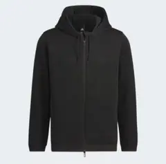 極美品 アディダス QTR ニット フルジップパーカー 黒 ［M］