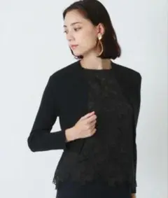 4.7万✨未使用 フォクシー ボレロ 22年 ミッドナイトブルー 42 大きめ 4.7万✨未使用 フォクシー ボレロ 22年 ミッドナイトブルー 42