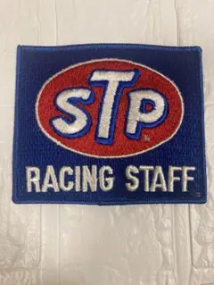 レア！アイロン 刺繍 ワッペン！STP 長方形 RACING STAFF