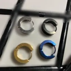 フープピアス4個セット