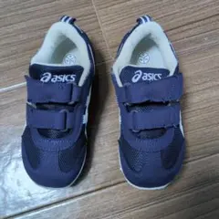 asics ネイビー スニーカー スクスク　アシックス　16.5
