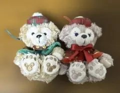 ダッフィー シェリーメイ クリスマス ぬいぐるみストラップ ディズニーシー