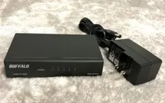【美品】バッファロー 5ポート Gigaハブ (Switchの有線接続/安定)