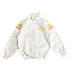 〜80s DUNLOP ラグラン レーシングジャケット 白 M 古着のサムネイル
