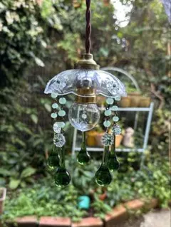 ＊ひーこ様専用ページになります＊② 『グリーンムラーノガラスのミニシャンデリア』