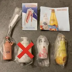 BANDAI NAMCO ミニチュアチャーム　ボディーソープ＆シャンプー3種