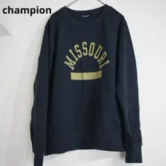 【チャンピオン】長袖トレーナー　ロゴスウェット　ワッペン　プルオーバー