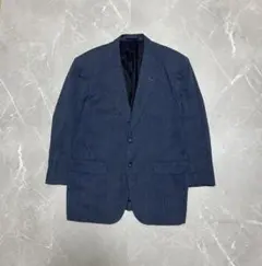 ネイビー テーラードジャケット シングルボタン