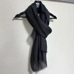 【美品】アドルフォドミンゲス メリノウール ストール スカーフ マフラー グレー