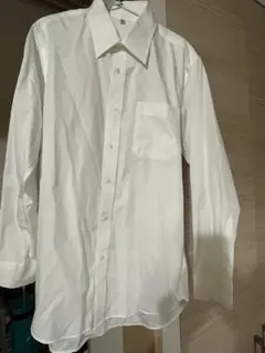 ユニクロ　白　ワイシャツ　Lサイズ