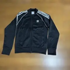 adidas ブラック ジップアップジャケット