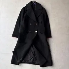 近年モデル✨アルマーニ　ダブルブレストロングコート メタルボタン 黒 XSのサムネイル
