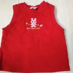 HOT BISCUITS 赤 ベビーベスト 06
