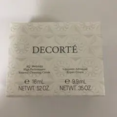 コスメデコルテAQミリオリティクレンジング、リポソームリペアクリームキット