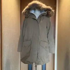 ファー付きモッズコート　ベージュ