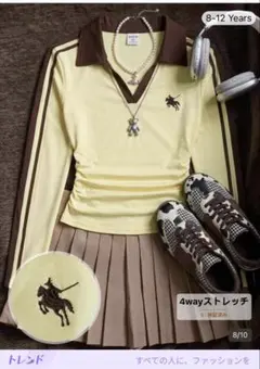 SHEIN ポロシャツ イエロー