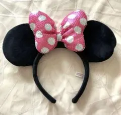 スパンコール　ピンク　リボン　ミニー　TOKYO コスプレ　ディズニー