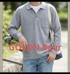 Golden Bear 長袖ポロシャツ グレー Mサイズのサムネイル