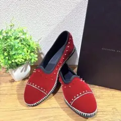 【新品】Giuseppe Zanotti スタッズ付き パンプス バーガンディのサムネイル
