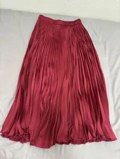 【値下げ】プリーツスカート　ロング　ユナイテッドアローズ　ボルドー