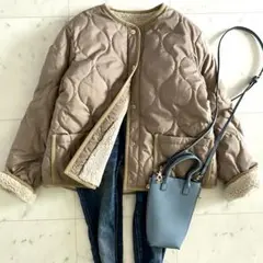 ボア キルティングジャケット