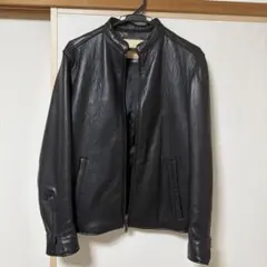 NANO universe ブラック レザー シングルライダース