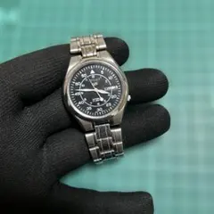 よ*ち様 セイコー 自動巻き時計 ブラックダイヤル