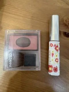 CEZANNE パウダーチーク & CANMAKE リキッドチーク 03