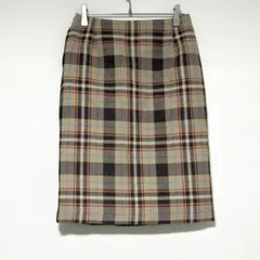 n1149【フェンネル】美品 FENNEL チェック柄 タイトスカート 日本製