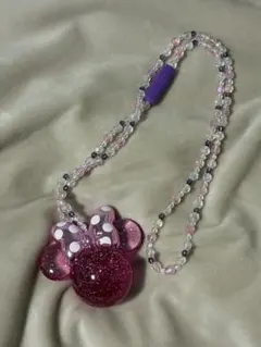 ミニーちゃん 光るネックレス