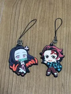 鬼滅の刃 ストラップ 禰豆子 竈門炭治郎