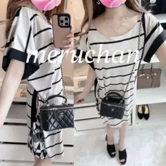 【美品】Diagram シルクタッチ マルチ柄ワンピース 半袖 ゆったり