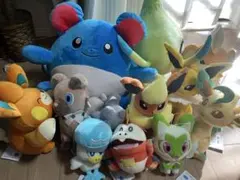 ポケモンぬいぐるみセット　オオタチ　ルカリオ　ヒトカゲ　カイリュー　チコリータ ポケモンぬいぐるみセット オオタチ ルカリオ ヒトカゲ カイリュー