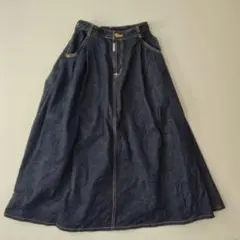 □美品□スピック&スパン サムシング サスペンダーデニム インディゴ M 