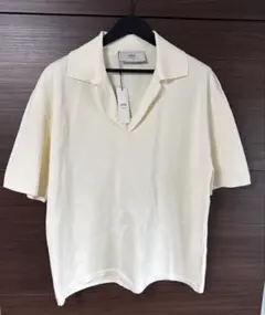 アミパリス　ベージュ ショートスリーブ ポロのサムネイル