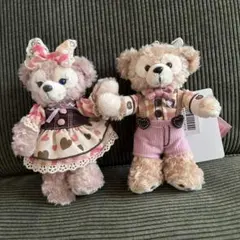 ダッフィー　シェリーメイ　ぬいぐるみバッジ　ディズニー　スウィート・ダッフィー