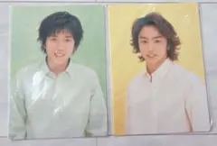 嵐 初期 ファーストコンサート 2000 下敷き 櫻井翔 二宮和也 グッズ