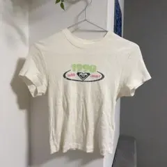 ROXY 1990 with heart Tシャツ アイボリーのサムネイル