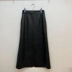 シテン CITEN フェイクレザーナローフレアスカート 【S】