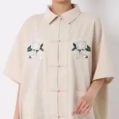 jouetie チャイナシャツ アイボリー