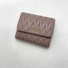miu miu ミュウミュウ 二つ折り財布 マテラッセ 1005-4