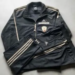 00s old adidas ブラックジャージセットアップ上下 XLサイズY2K