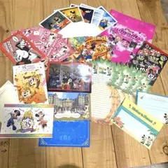 【MIckey＆MInnIe】レターセット①POST CARD②メモ帳③便箋封筒