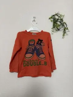 DOUBLE.B ダブルビー 長袖Tシャツ 110cmオレンジ