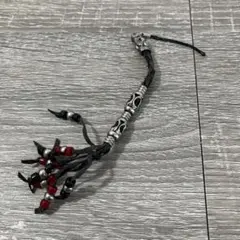 3F V系 ゴシック スカル 百合の紋章 携帯ストラップ チャーム アクセサリー