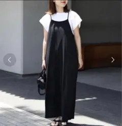 ジャーナルスタンダード　黒 キャミワンピース　バックリボン　ブラック　夏　涼しい