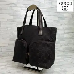 極美品　140 GUCCI グッチ　ハンドバッグ　GG柄　キャンバス　lv5