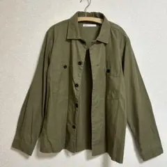 新品タグ付きIkka イッカオリーブグリーン ミリタリージャケットL